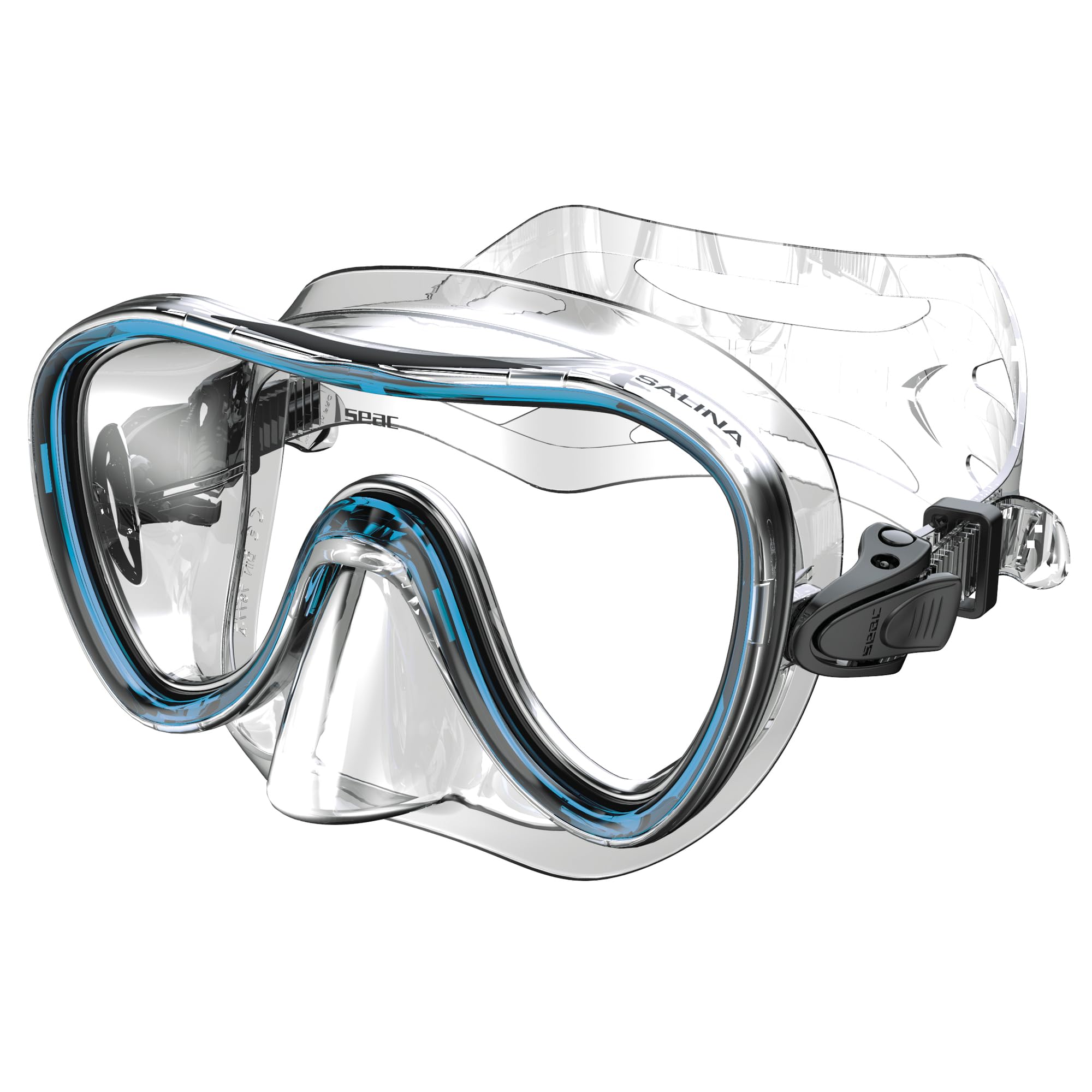 Seac Salina SLT, Snorkelling and Scuba Diving Mask for Adults and Younger Divers