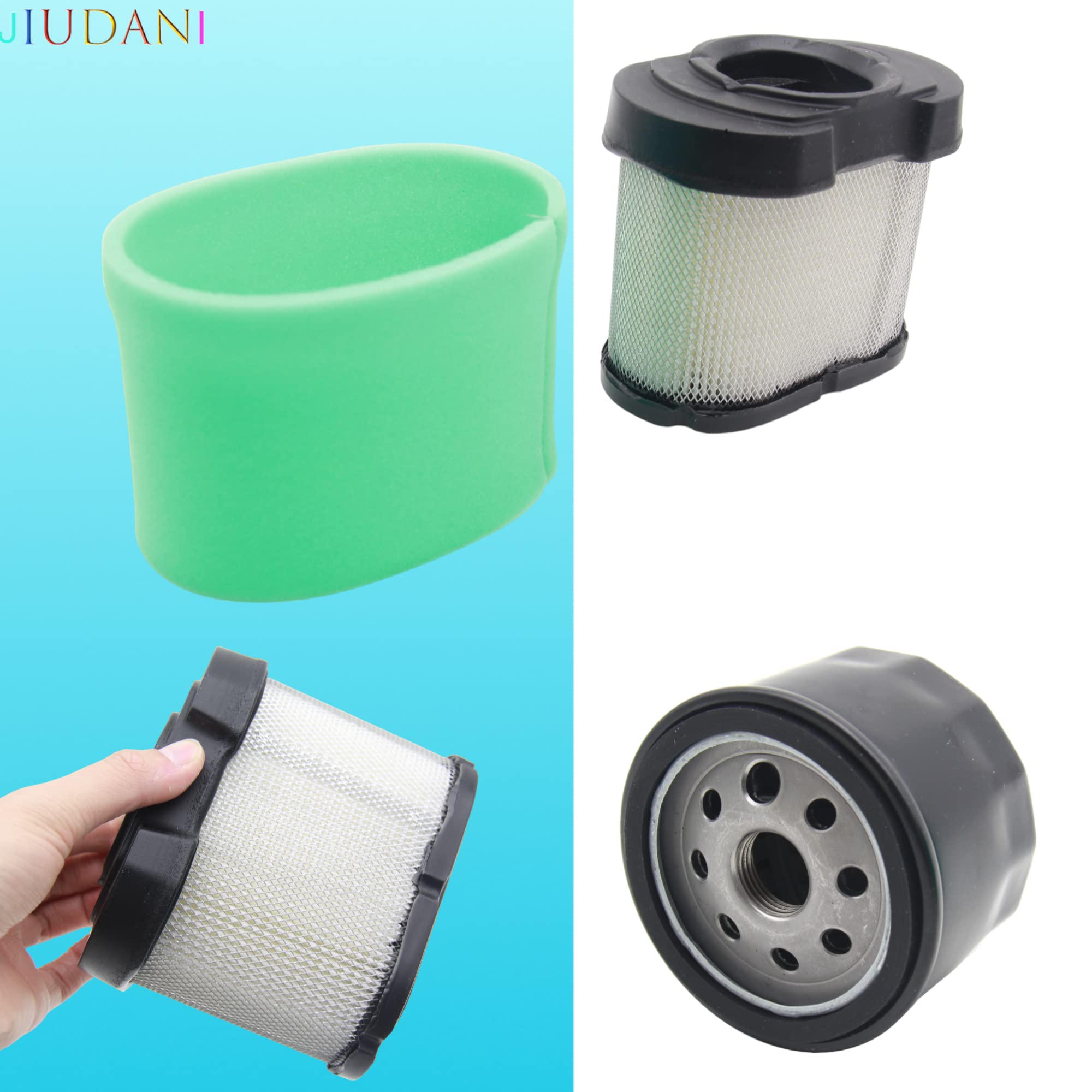 Hoodell 792105 Air Filter 696854 Oil Filter Kit Compatible with Briggs and Stratton 407777 445877 Engine John Deere D170 Z425 La Hoodell 792105 Air Filter 696854 Oil Filter Kit Compatible with Briggs and Stratton 407777 445877 Engine John Deere D170 Z425 La
