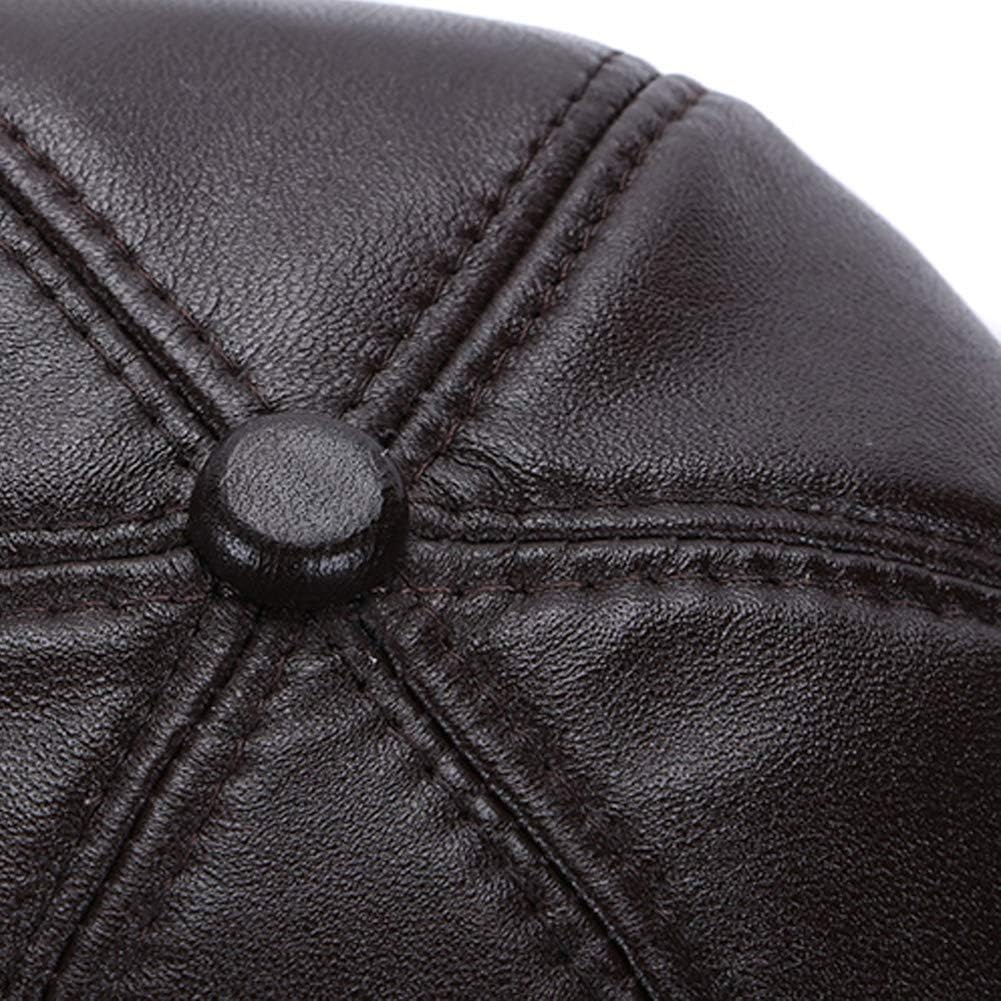 Leather Baseball Cap Cool Hats Adjustable Unisex Ball Cap - Image 7