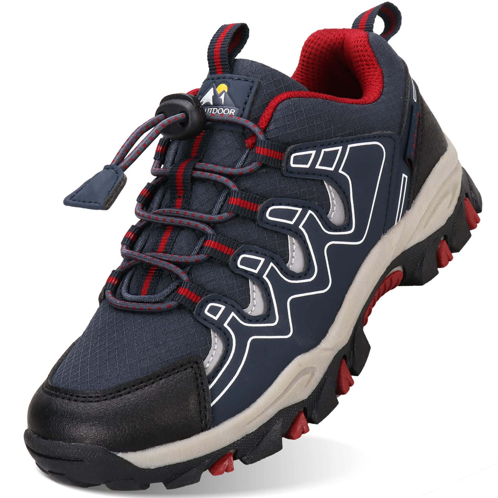 UOVO Boys Girls Kids Sneakers Hiking Running Outdoor Walking Tennis Shoes Waterproof Non Slip Fashion Sneakers(Little/Big Kids