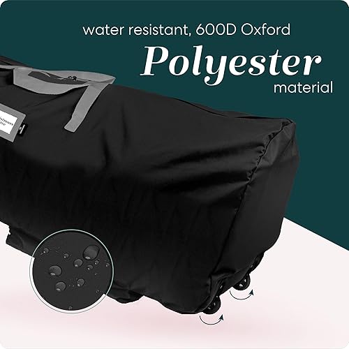 Miniatura 4 de Bolsa de almacenamiento para árbol rodante Handy Laundry - Para árbol de Navidad artificial de 9 pies. Bolsa con cierre, asas de transporte y ruedas