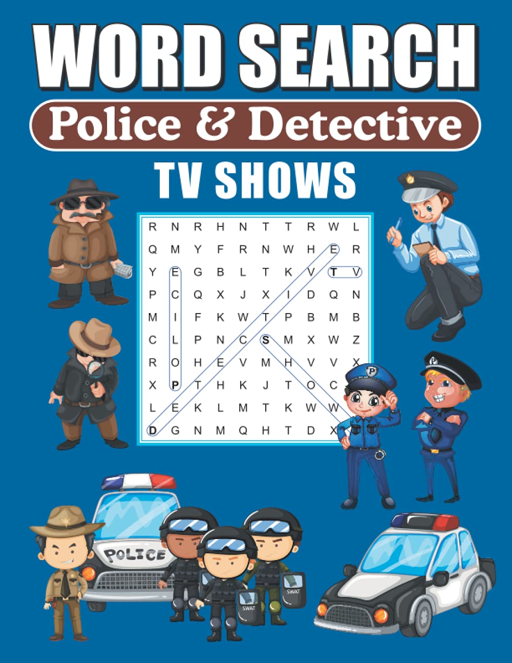 Word Search Police & Detective TV Shows: Word Find Puzzle Book For TV Show Lovers