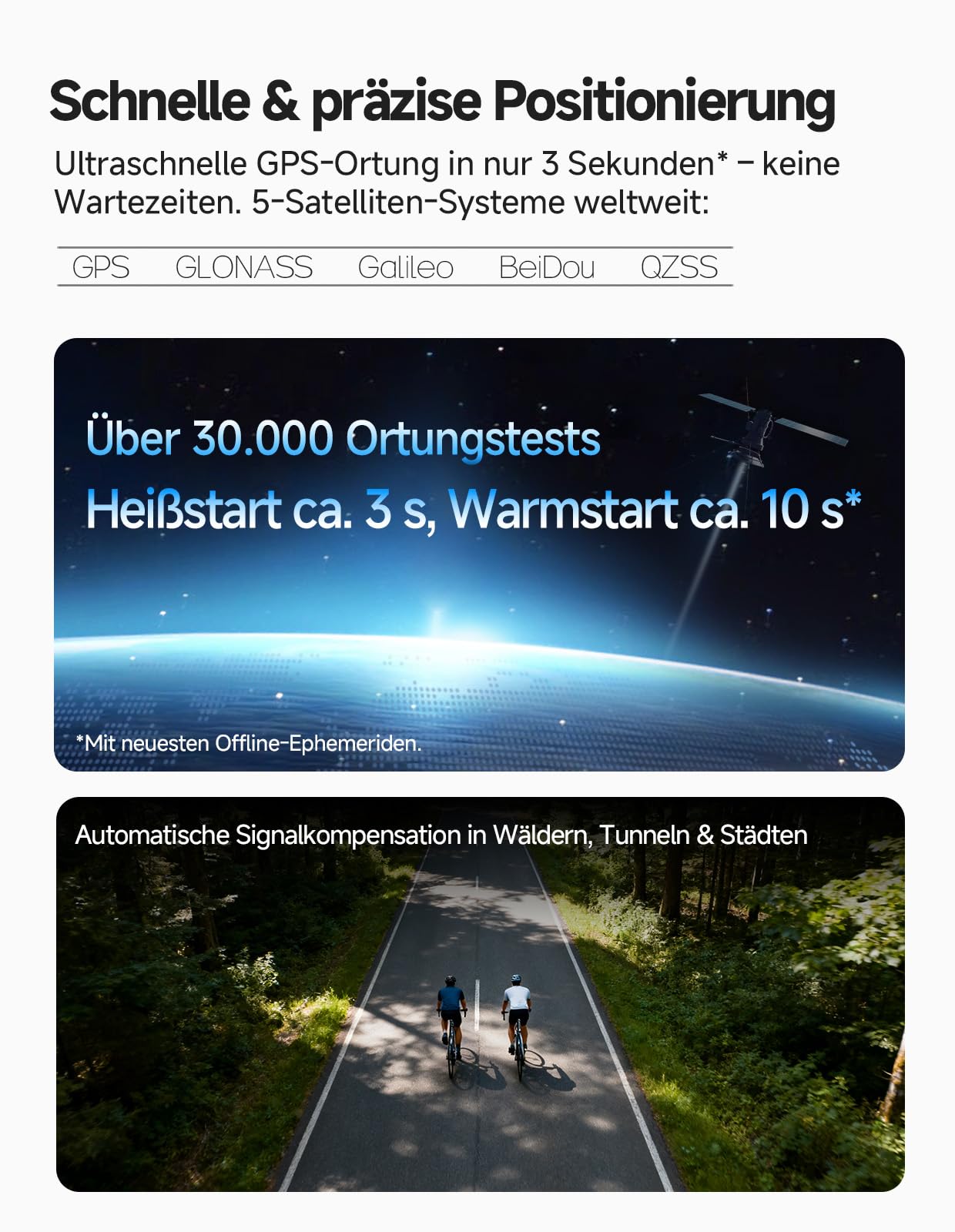 iGPSPORT BSC100MAX Fahrradcomputer Kabellos, 3 Zoll Display Automatische Aufnahme, 40H Akkulaufzeit, GPS Fahrradcomputer