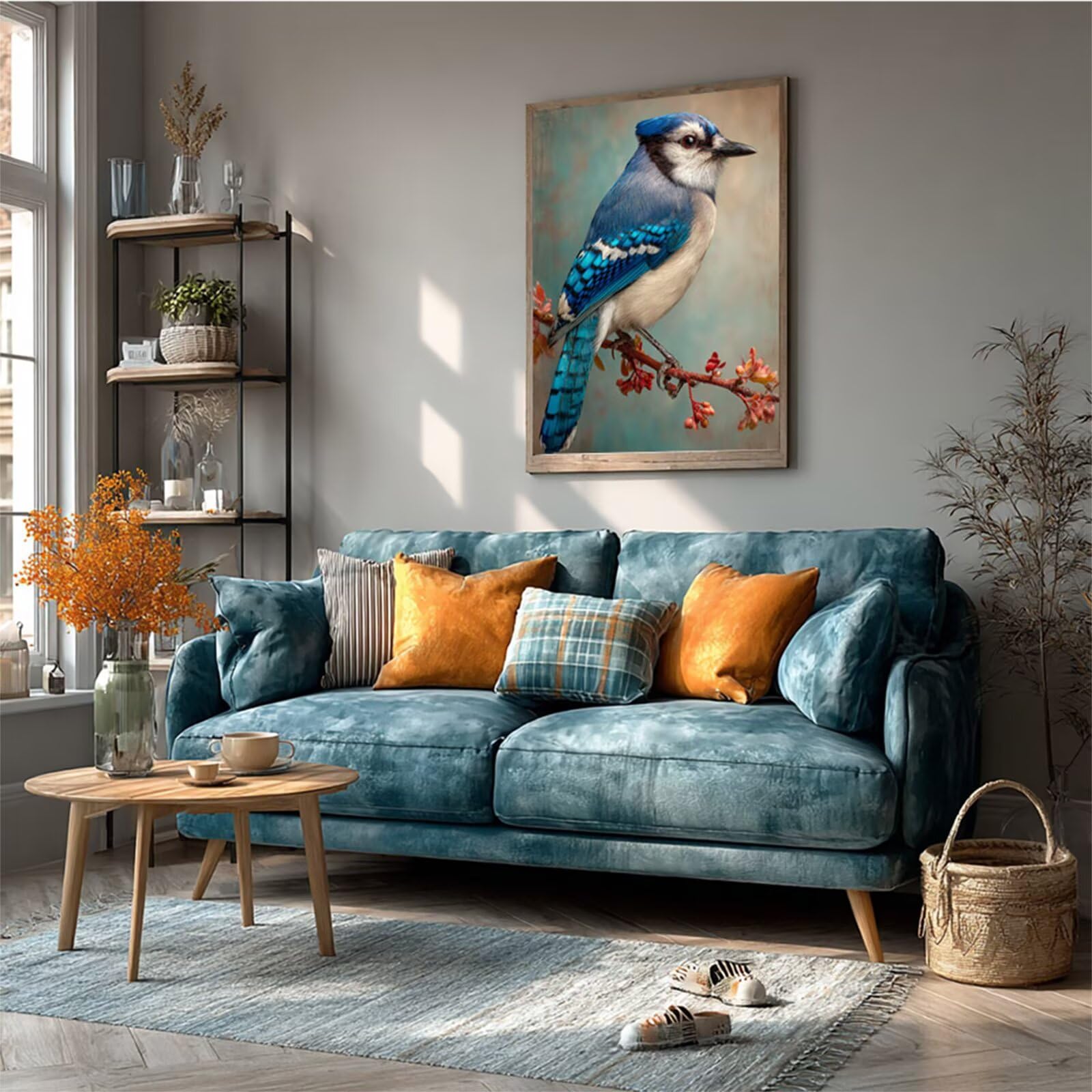 Vogel 5D Diamond Painting Erwachsene, Diamond Painting Set Pflanzen, DIY Full Drill Bastelset Erwachsene, Diamant Malerei Basteln für Anfänger, Home Decoration, Geschenke, Bedroom Decor 60x90cm 2-2286