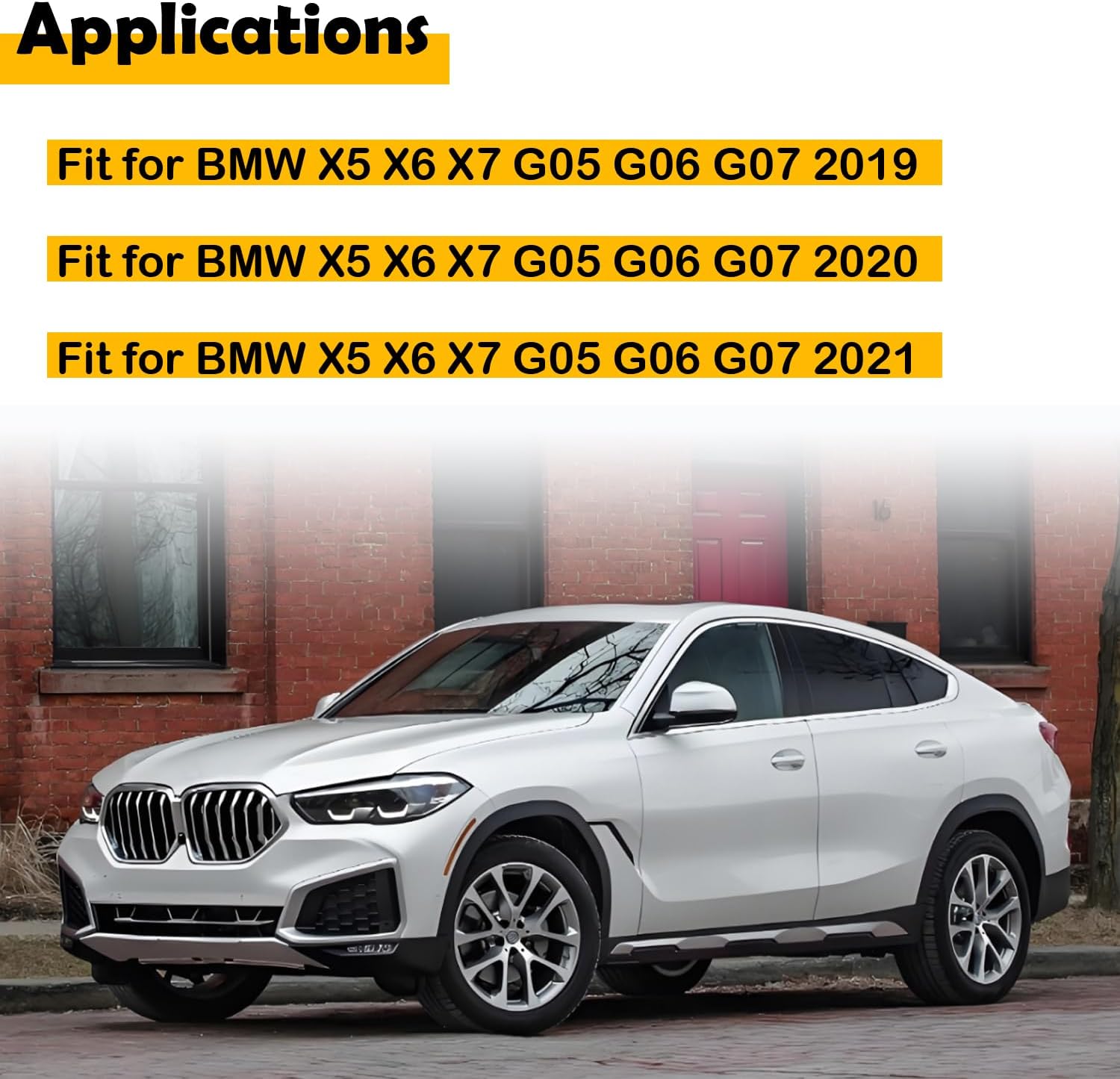 64119458541 Front Center Right A/C Air Vent Outlet Repair Kit Compatible with BMW X5 X6 X7 G05 G06 G07 2019-2021