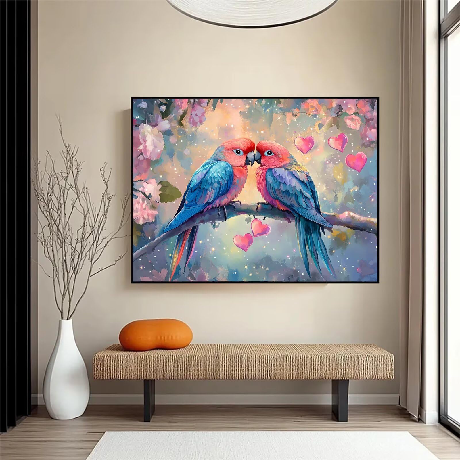 Diamond Painting Vogel, 5D Diamond Painting Erwachsene 70x90cm qw1-859