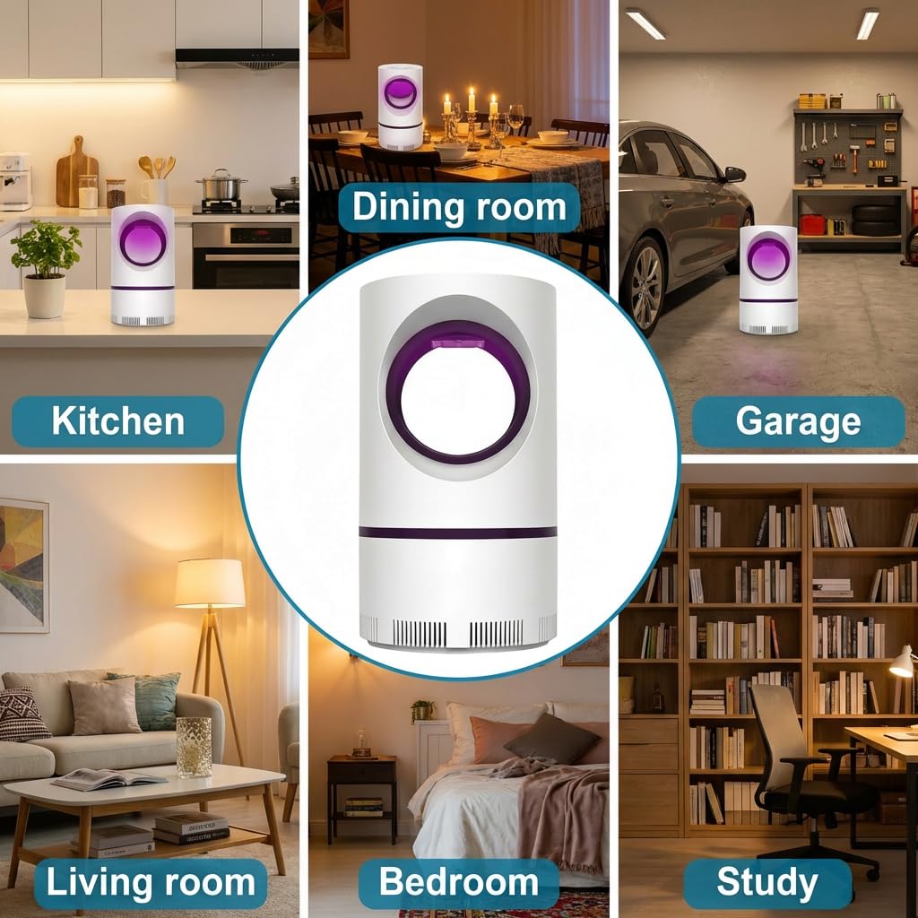 Lampada Antizanzare,Lampada per Zanzara 2026,Antizanzare Elettrico da Interno,USB Zanzariera Elettrica Portatile Antizanzare Lampada Interni con Luce UV,Alto-efficiente Trappola Zanzare Anti Insetti