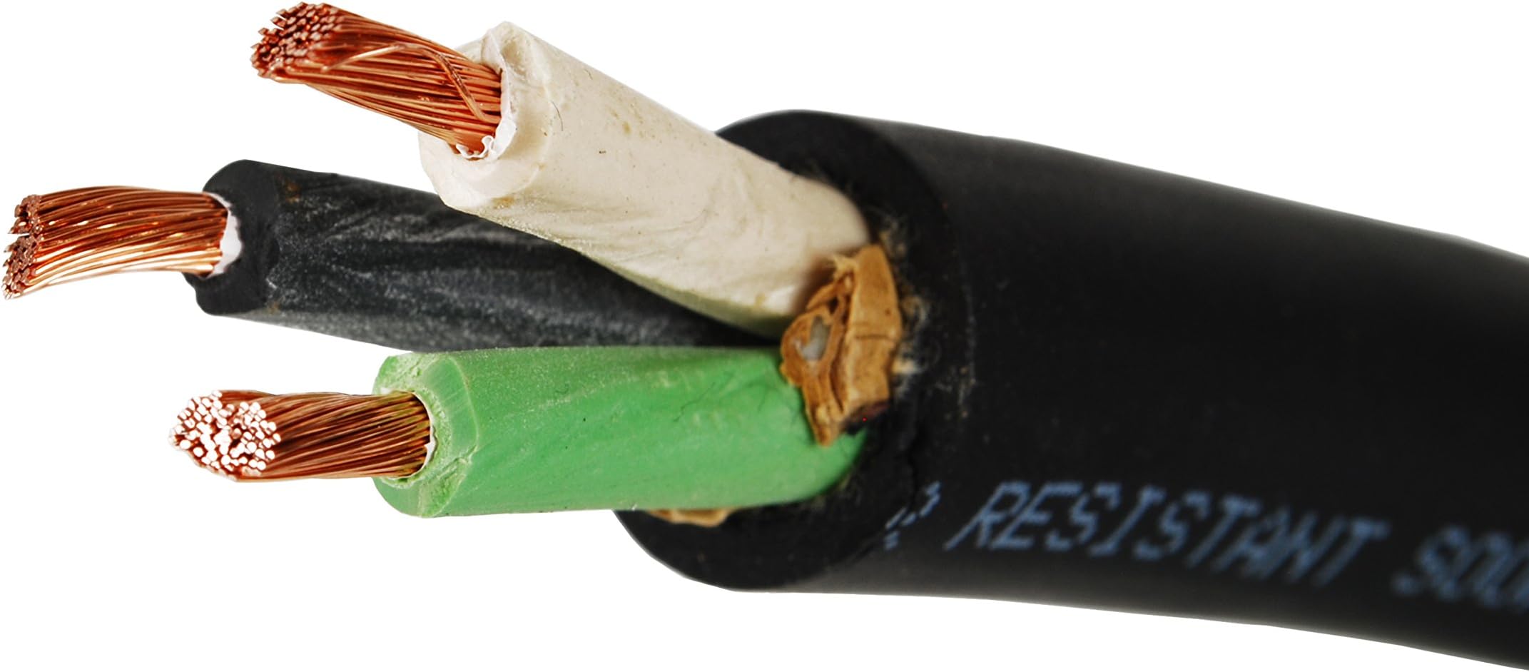 SOOW SO Cord SOO159-8/3 10 ft. HD USA Portable Outdoor Indoor 600V Flexible Wire Cable