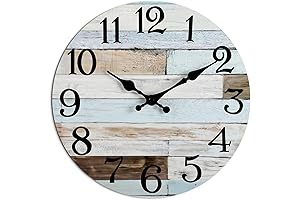 Farmhouse Style Wall Clock for Living Room Decor