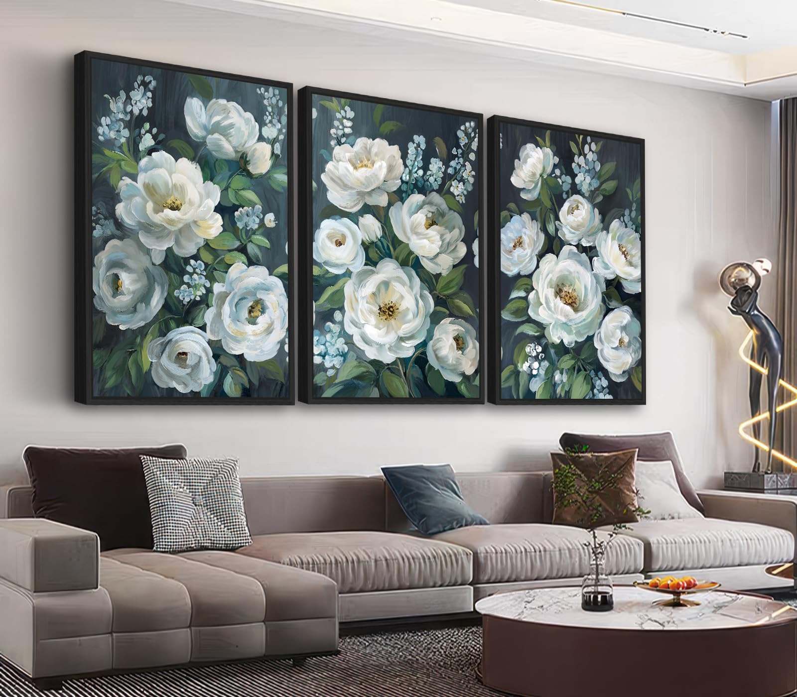 Floral Fashion Gallery Wall Set – Colorful Botanical Portrait Art Trio – Wolf & Bear Prints Floral Fashion Gallery Wall Set – Colorful Botanical Portrait Art Trio – Wolf & Bear Prints
