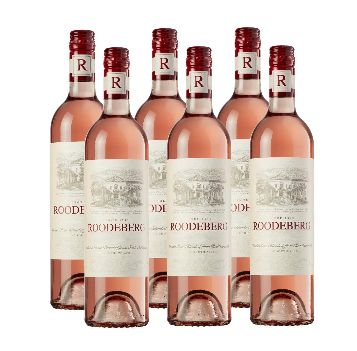 Roodeberg Rosé – Der einzigartige, trockene Roséwein aus Südafrika (6 x 0,75l)