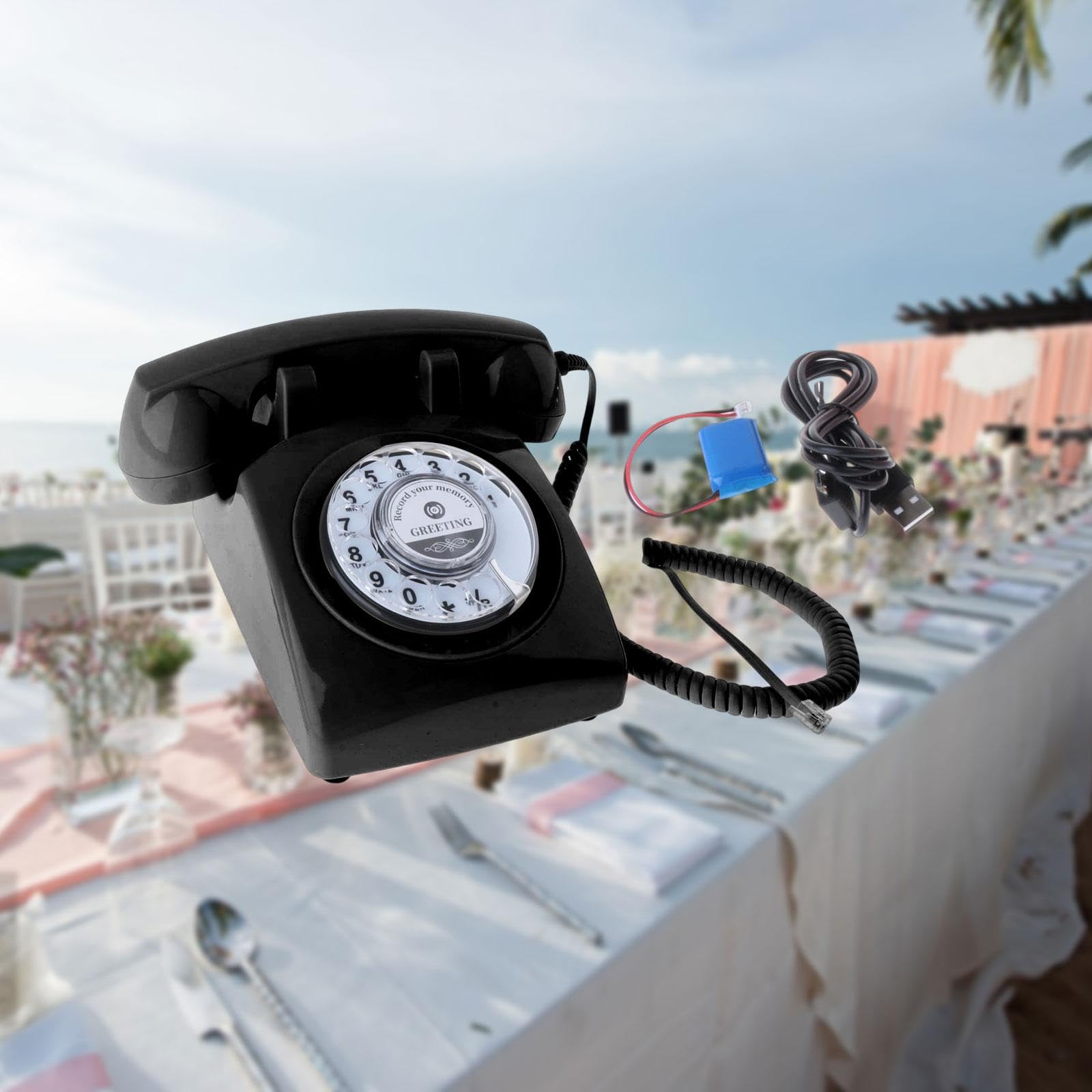 Telefoniczna księga gości biurko telefon materiały ślubne do hotelu spotkanie czarne 24 x 22 x 13 cm