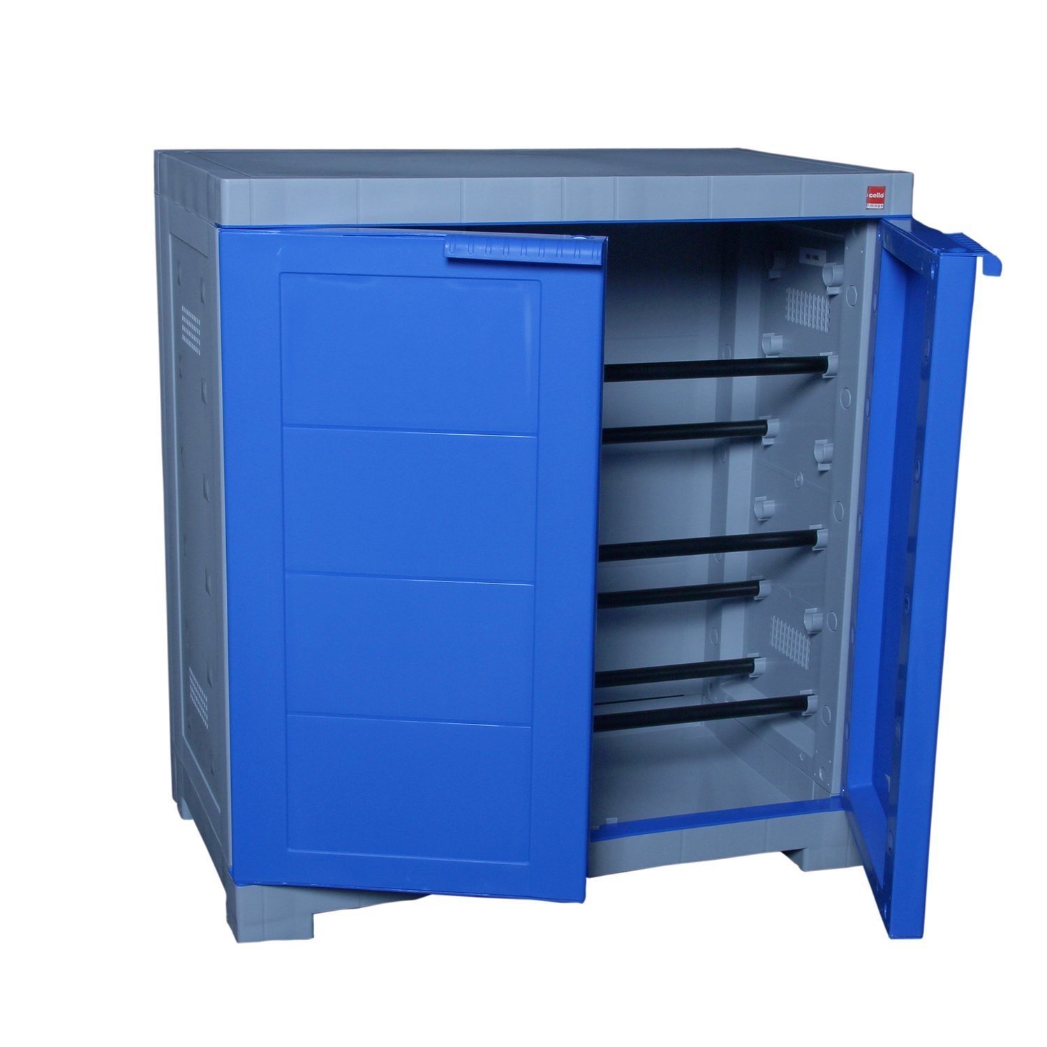 Cello Novelty Compact Shoe Rack (Blue and Grey) (25 x 24 x 15Inches