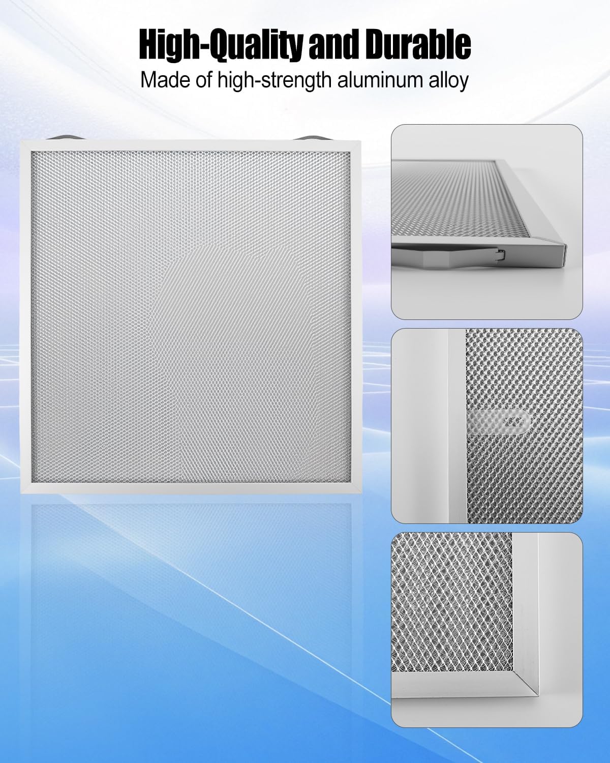 2 Pcs Grease Range Hood Filters Fit for Broan 97017415 S97017415, Aluminum Filters 14 x 13.7 x 0.4 inchs