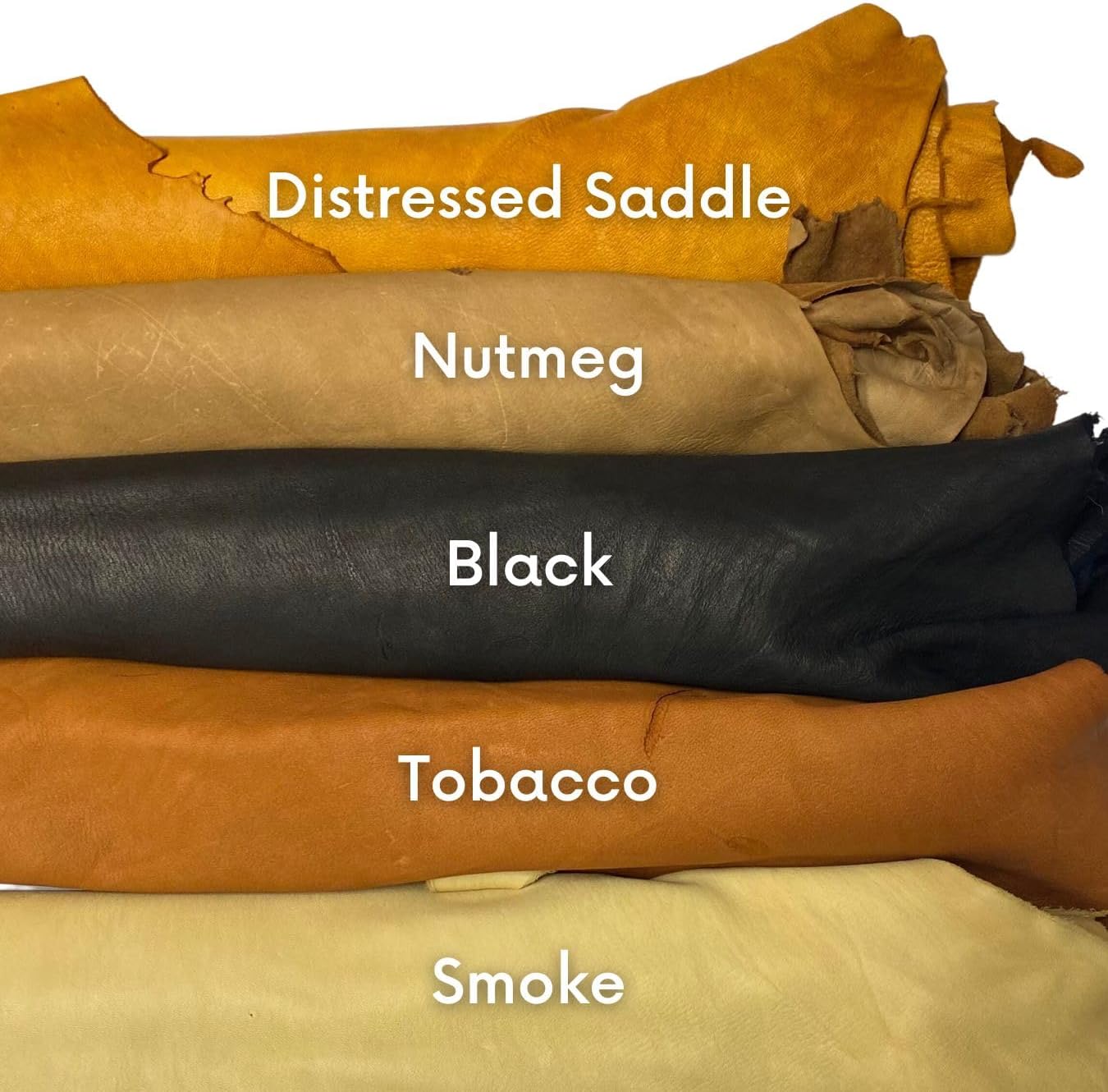 A Grade Deerskin Large Leather Hides - 2-3 oz (7-9 SqFt, Saddle)