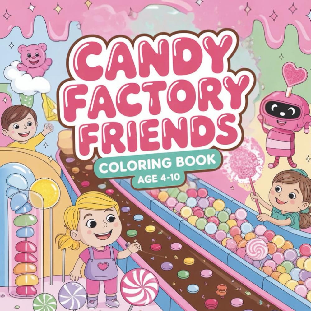 Candy Factory Friends Coloring Book: A Sweet Adventure Awaits!