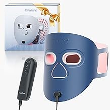 Red Light Therapy for Face, 280 LEDs Infrared Light Led Face Mask Light Therapy for Facial Skin Care, Ultra-Soft Led Mask Light Therapy for 4 Modes with Eye Protection, 3000mAh Battery