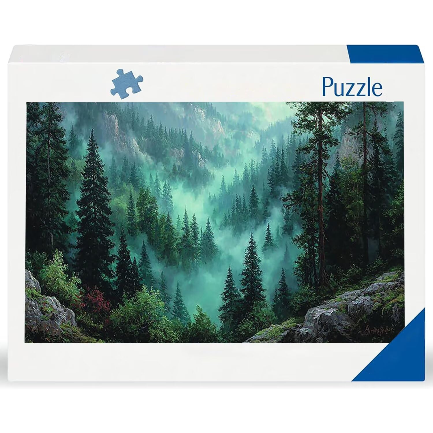 Drewniane puzzle dla dorosłych 1100 sztuk | las | Zabawki edukacyjne | Puzzle dla dorosłych i dekoracje rodzinne | Rozmiar 87 x 42 cm | Prezent dla dorosłych | Prezenty świąteczne x-809