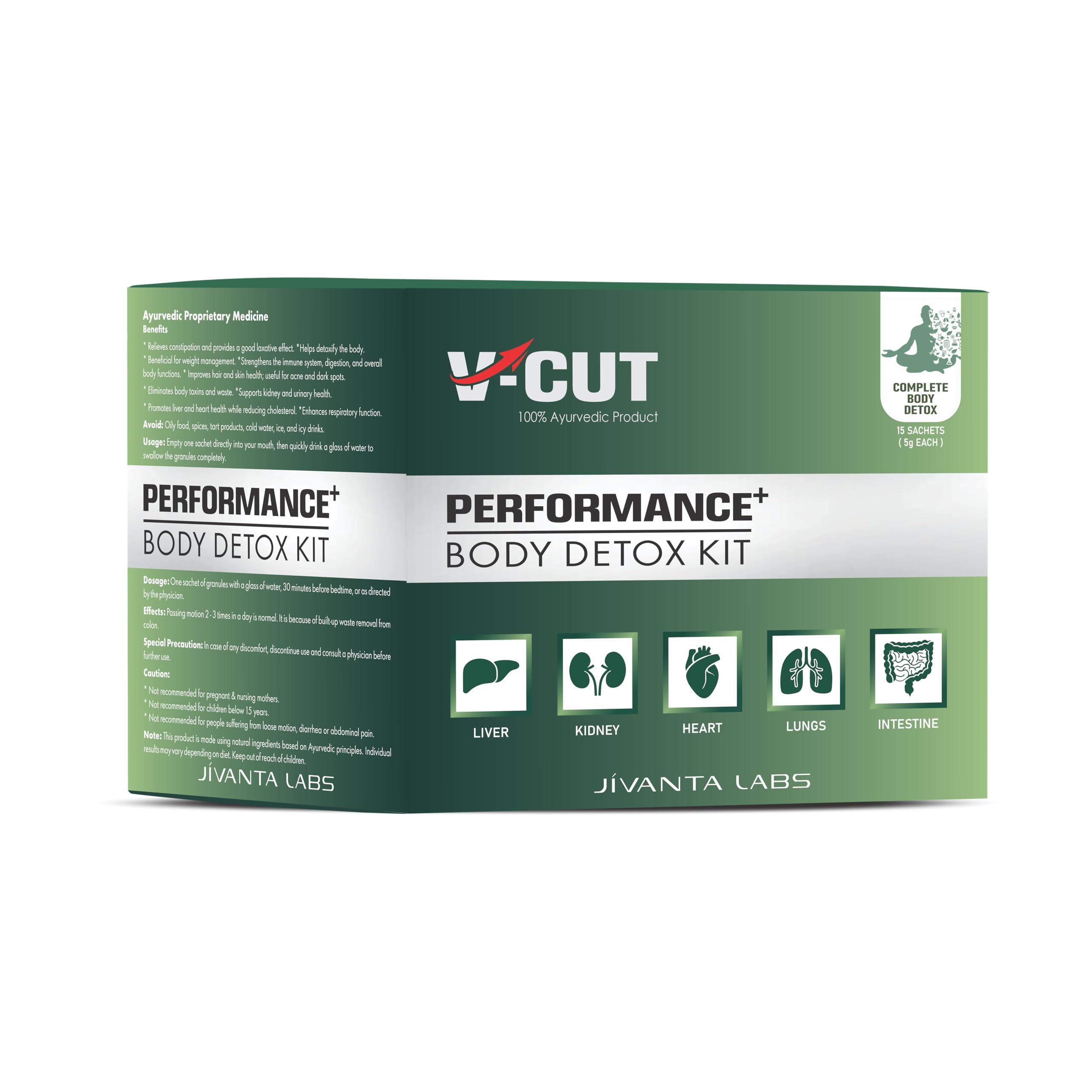 V‑Cut Ayurvedic Body Detox Kit | Ayurvedic Herbal Detox for Liver, Digestive & Metabolic Support | Natural Detox Formula with Triphala, Amla, Haritaki & Guduchi-image-40