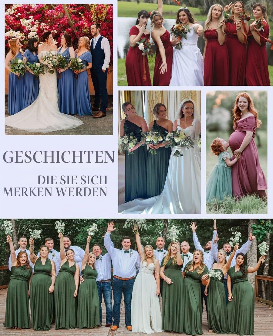 Damen Wickelkleid in Verschiedenen Richtungen Formales Kleid