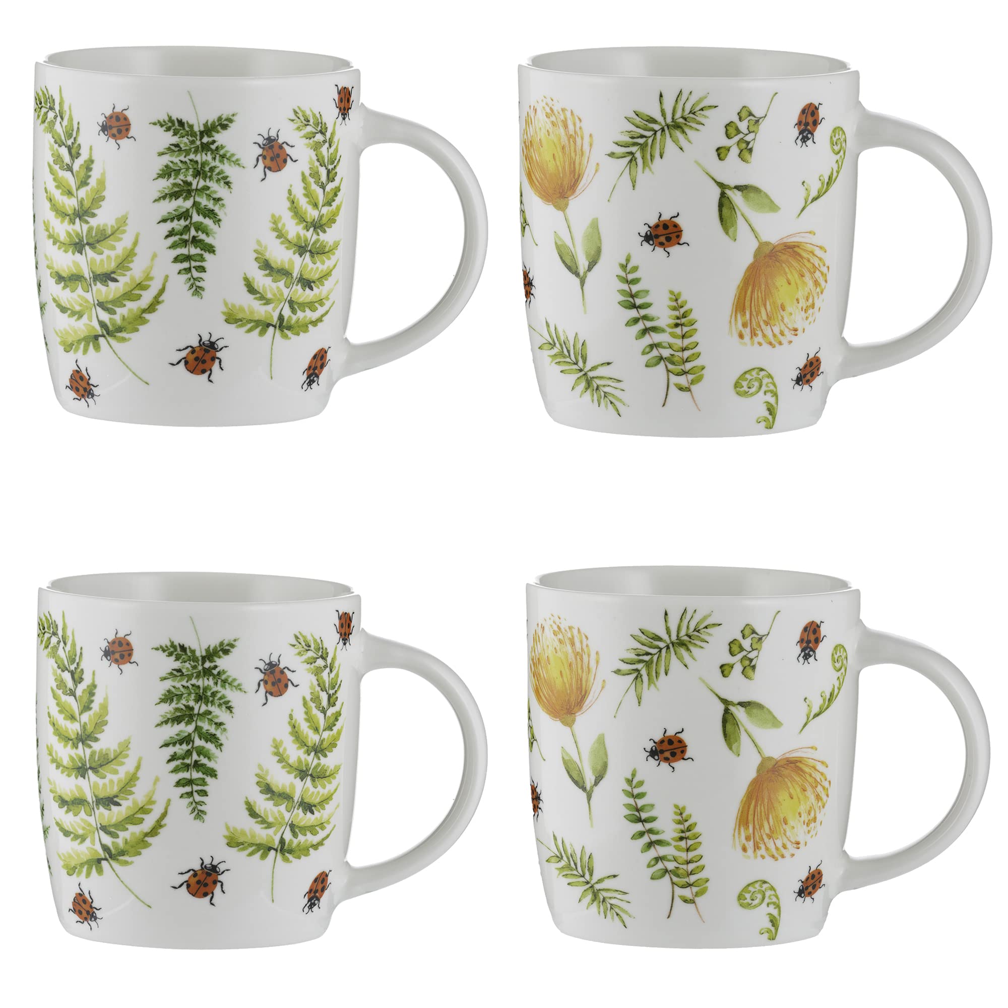 Price & Kensington Fine China Ladybird Set of 4 Mugs with Gift Box | Durable and Practical for Everyday use | 340ml Capacity Lady Bird 4pc 0057.785