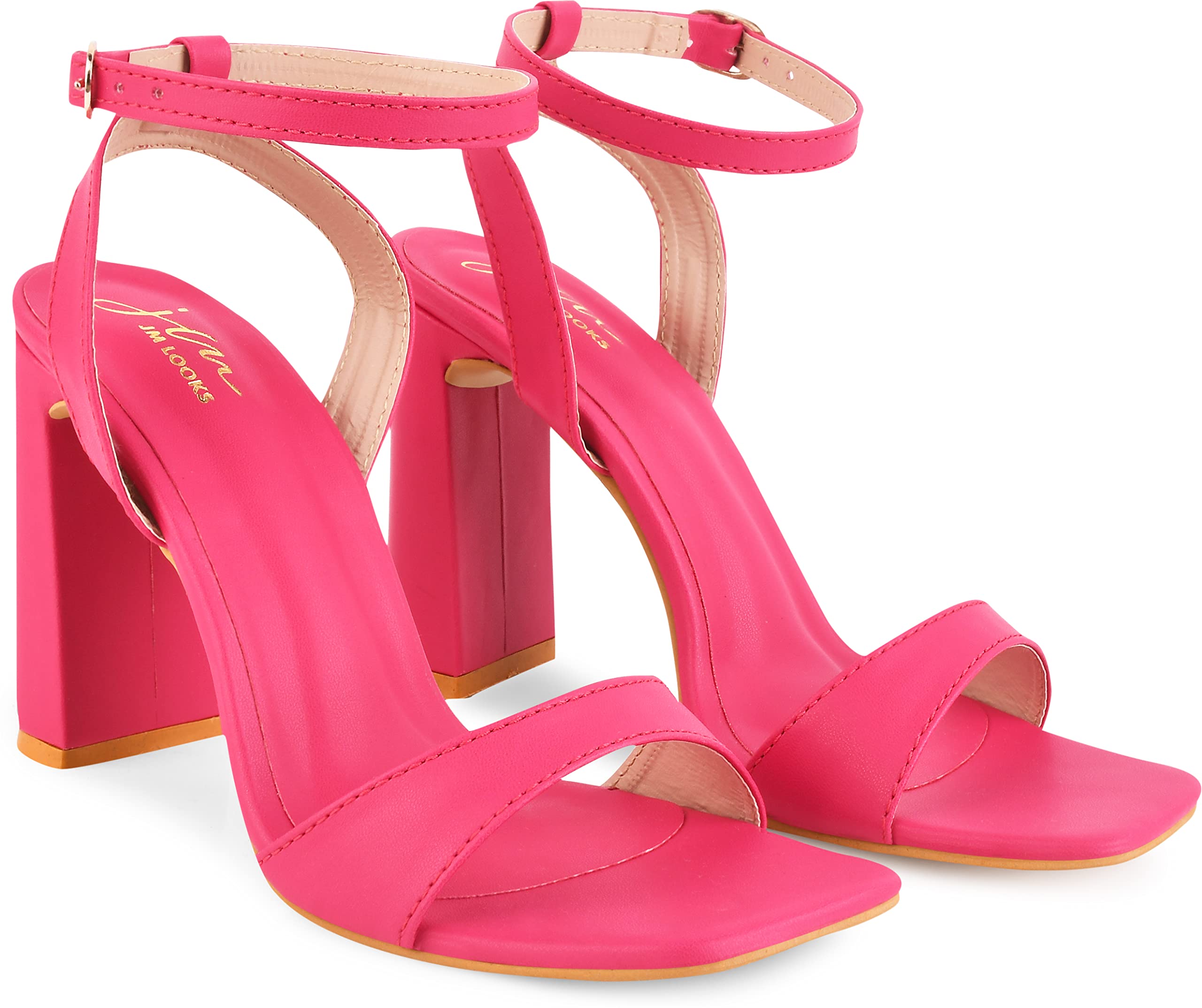 JM LOOKS Stylish Sandal for Women and Girls. Casual and Fashionable HIGH_Heel Pink (B0CX1DSCRV) Amazon Price History, Amazon Price Tracker