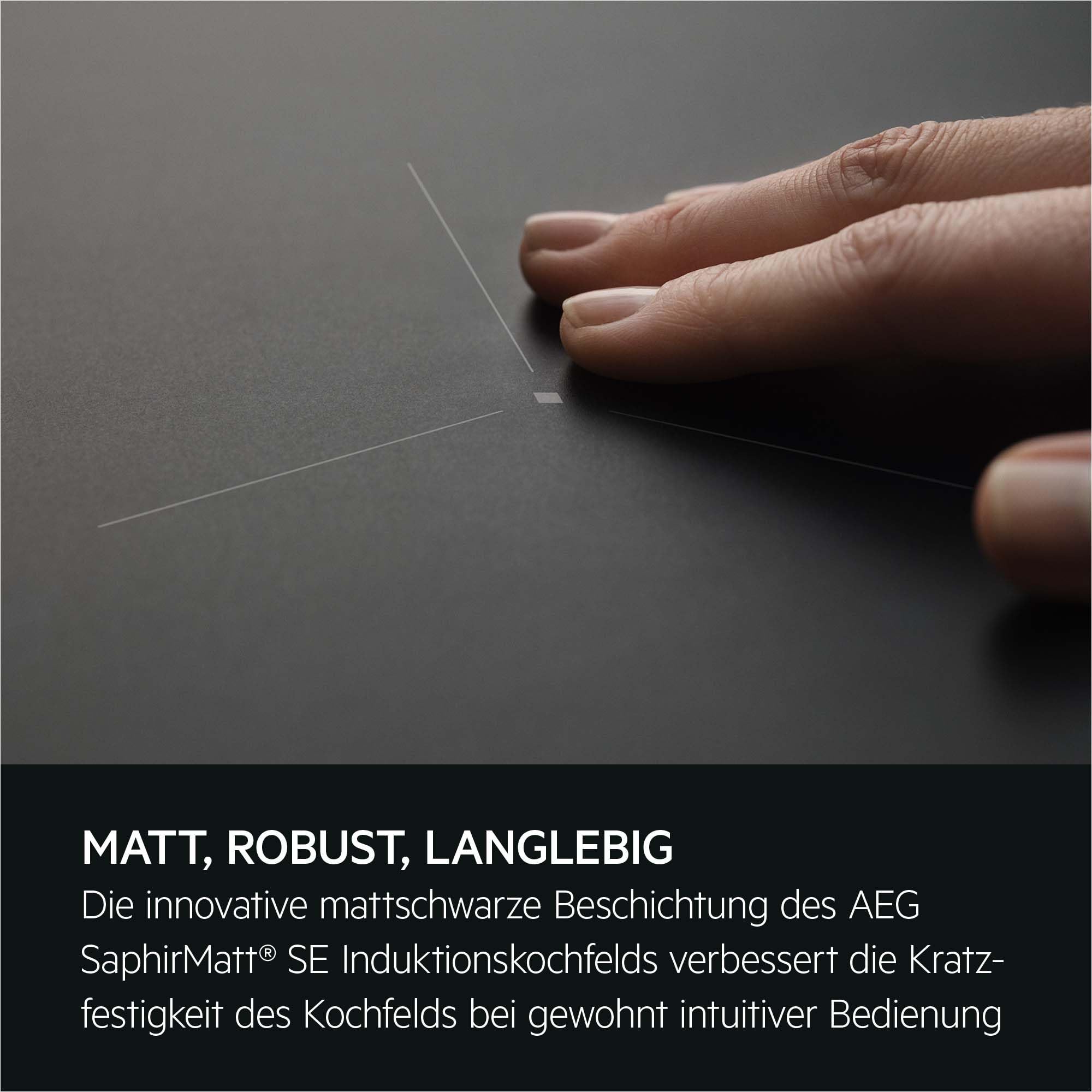 AEG Induktionskochfeld 60 cm SaphirMatt SE, Made in Germany, TO64IC0FIT