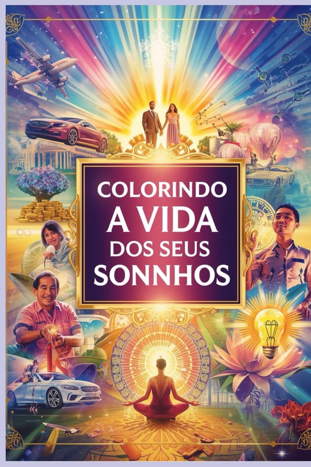 Lei da Atração – Livro de Colorir para Adultos: Manifeste Sonhos, Abundância e Paz Interior: Atraia Riqueza e Paz: Livro de Colorir da Lei da Atração para Adultos