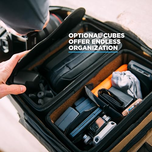 Miniatura 6 de NOMATIC Mochila McKinnon para cámara de 25 litros, mochila de viaje para fotógrafos, mochila DSLR unisex, Gris, Mochila, escalera y cubo de cámara