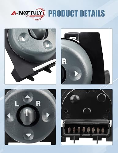 Miniatura 7 de Interruptor de espejo eléctrico para Chevy GMC K1500 K2500 K3500 C1500 C1500 C2500 C3500 Truck Suburban Tahoe Blazer S10 Pickup Yukon Isuzu