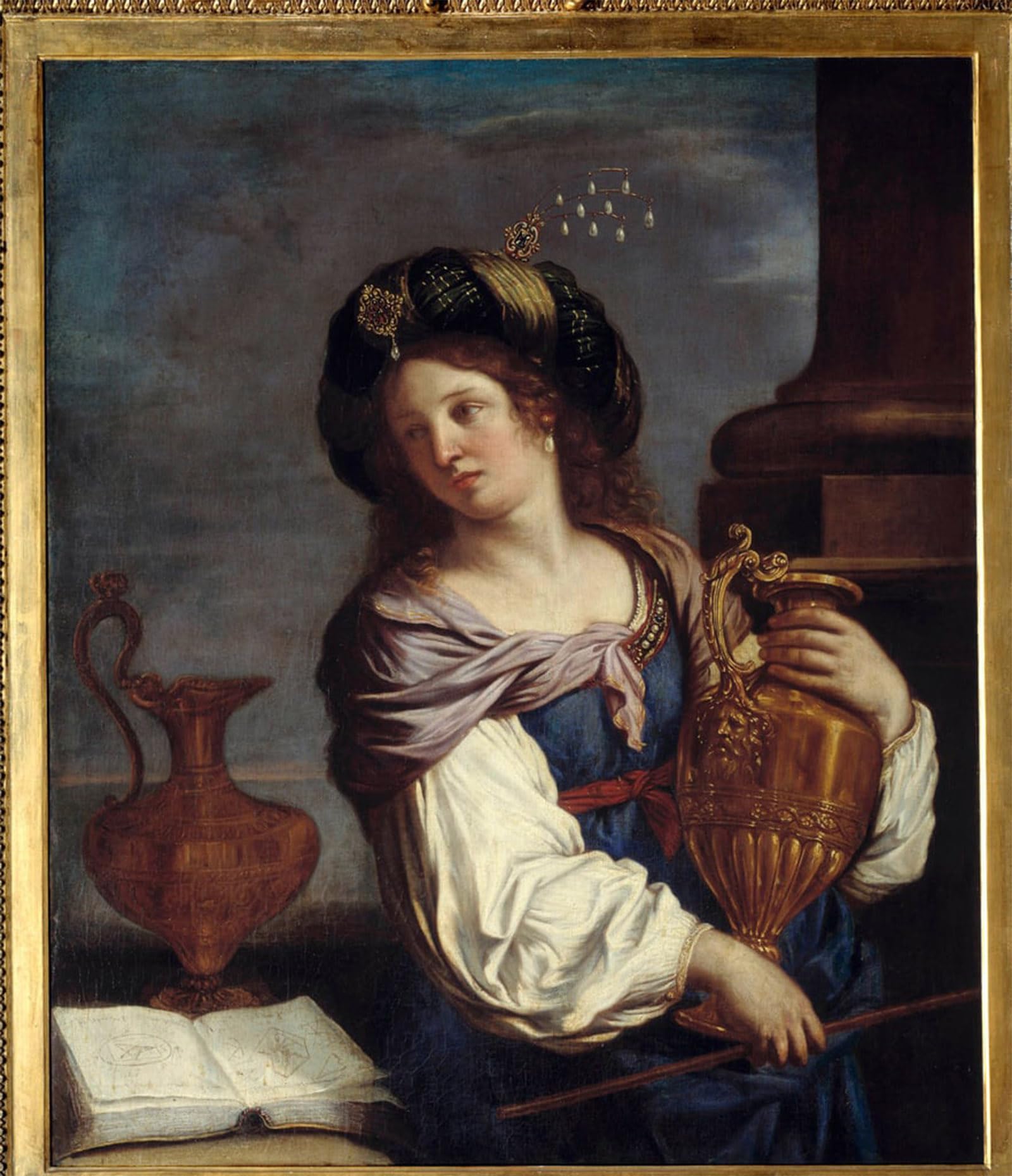 ARTXLXXBN Famous Painting Canvas Artwork Graffiti Print Circe by Guercino Portrait Canvas Image for Home Decor 60x90cm