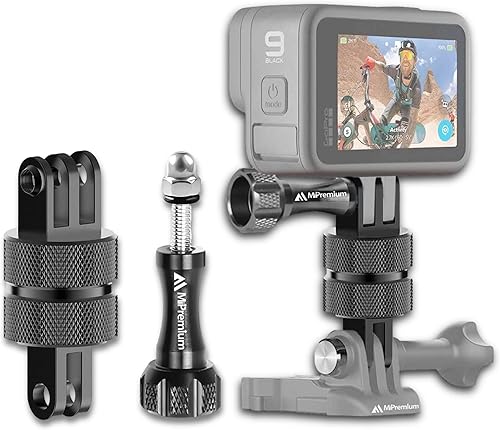 Miniatura 1 de MiPremium Kit de montaje de adaptador de trípode para GoPro Hero 12 11 10 9 8 7 6 5 4 3 2 negro plata sesión y otras cámaras de acción. Accesorios