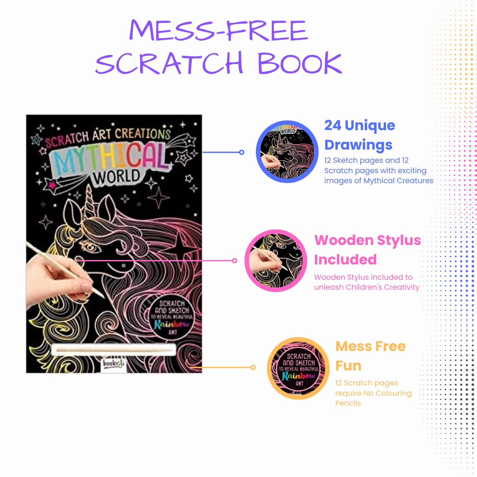 Mythical World: Scratch Art Creations