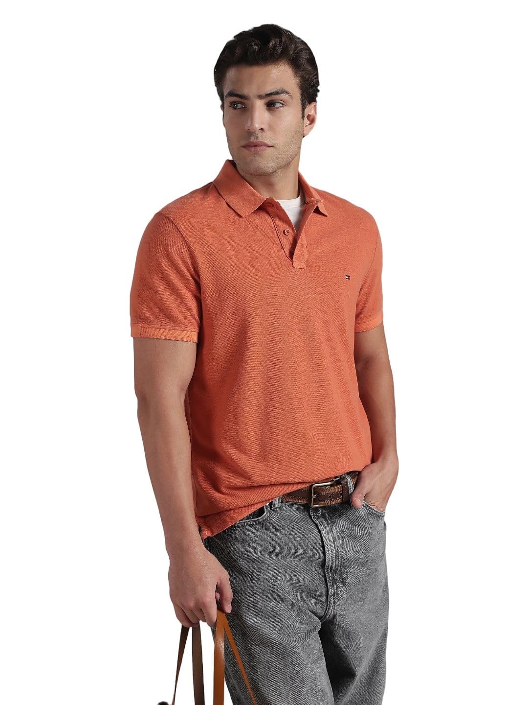 tommy hilfiger Solid Regular fit Cotton Polo t-Shirt-picture-34