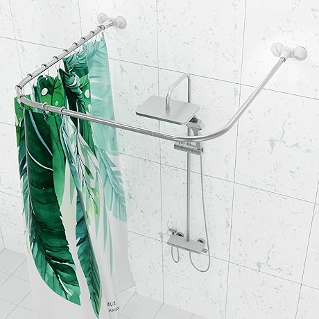 U-Shaped Shower Curtain Rod: Effortless Style and Functionality