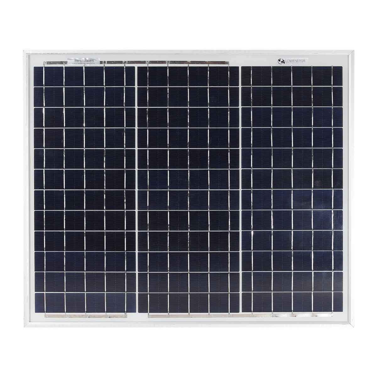 Lowenergie Black 30W Poly-Crystalline Solar Panel Premium Quality Pv Photo-Voltaic Panel. For Caravans, Motorhomes, Boats & Any Flat Surface