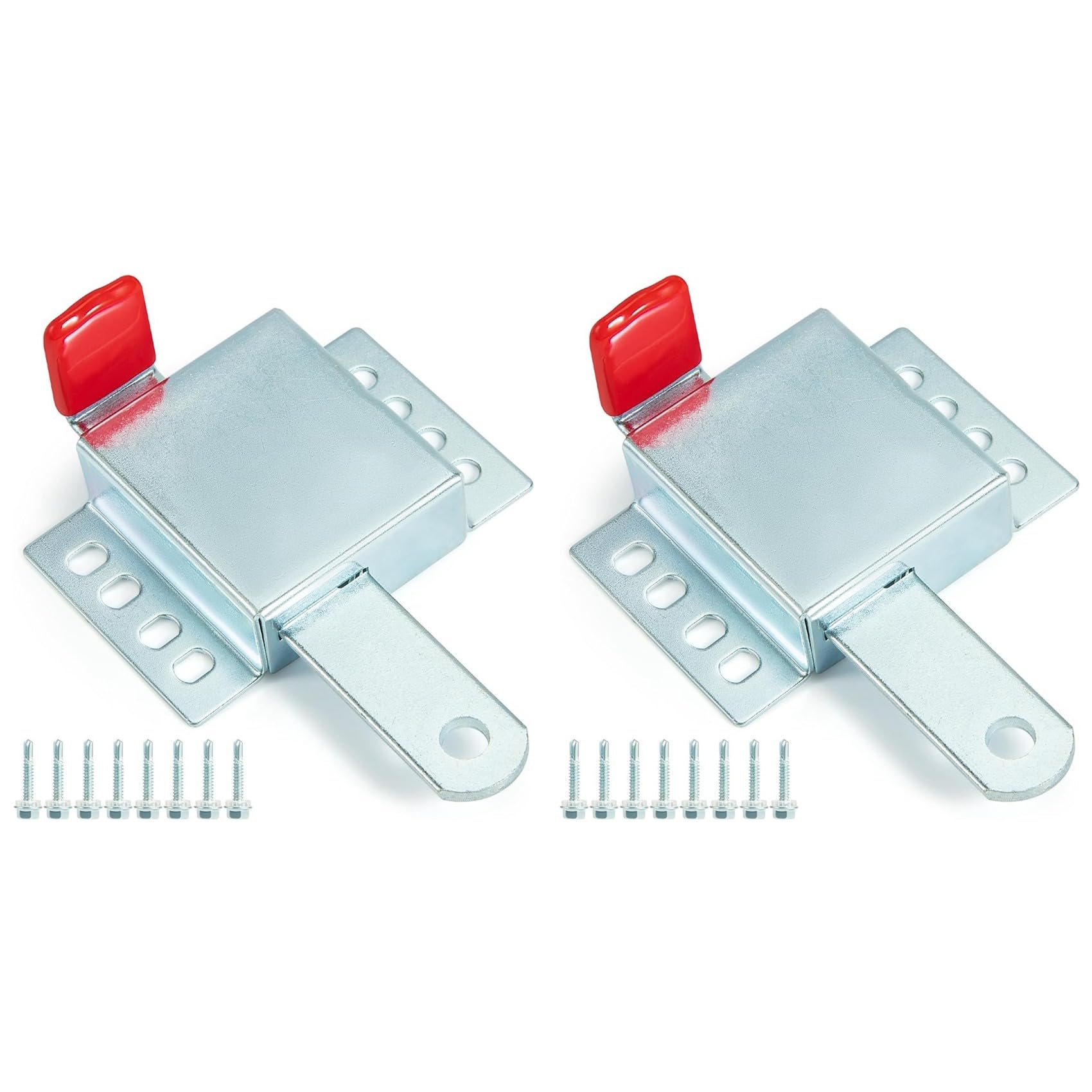 2X Heavy Duty Garage Door Lock, Galvanized Steel Garage Door Locking Slide for Most Garage Doors