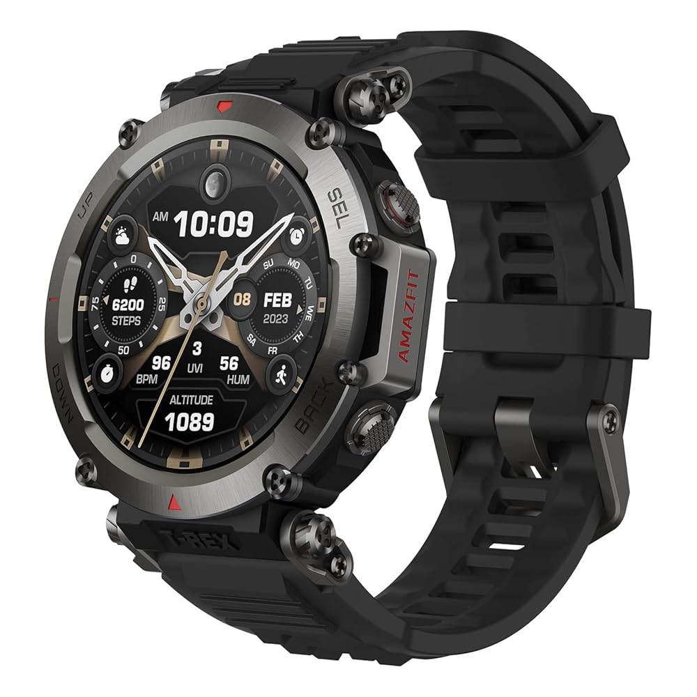 その他 amazfit t-rex Amazfit Uniseks T-Rex Ultra Smartwatch, Czarny, 1,39