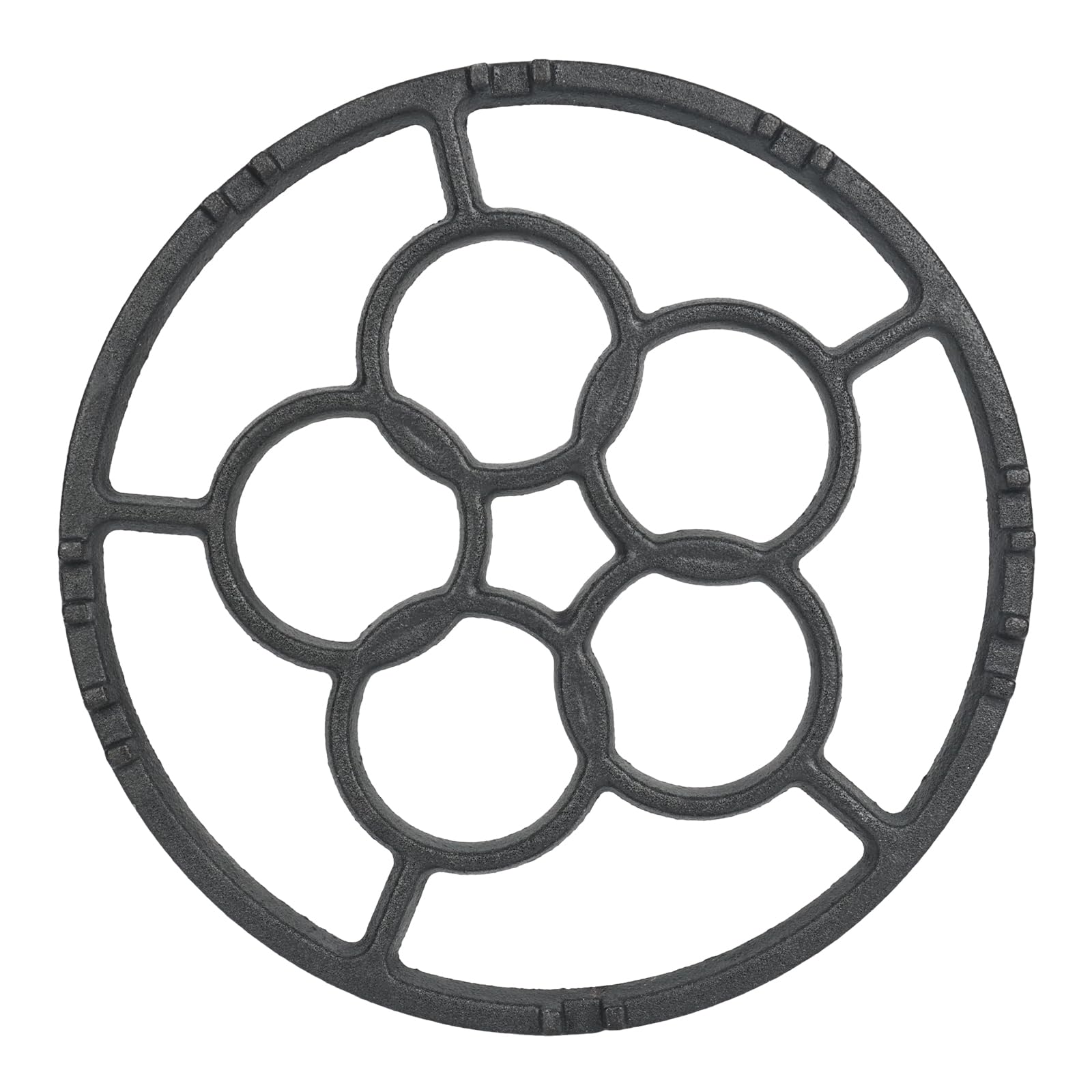 Gas Ring Reducer,Non Slip Cast Iron Trivet Universal Non Slip Cooktop Rack for Moka Pot Coffee Pot Small Saucepan Pans Reducer Ring Holder Trivets for Gas Stove Camping Stove