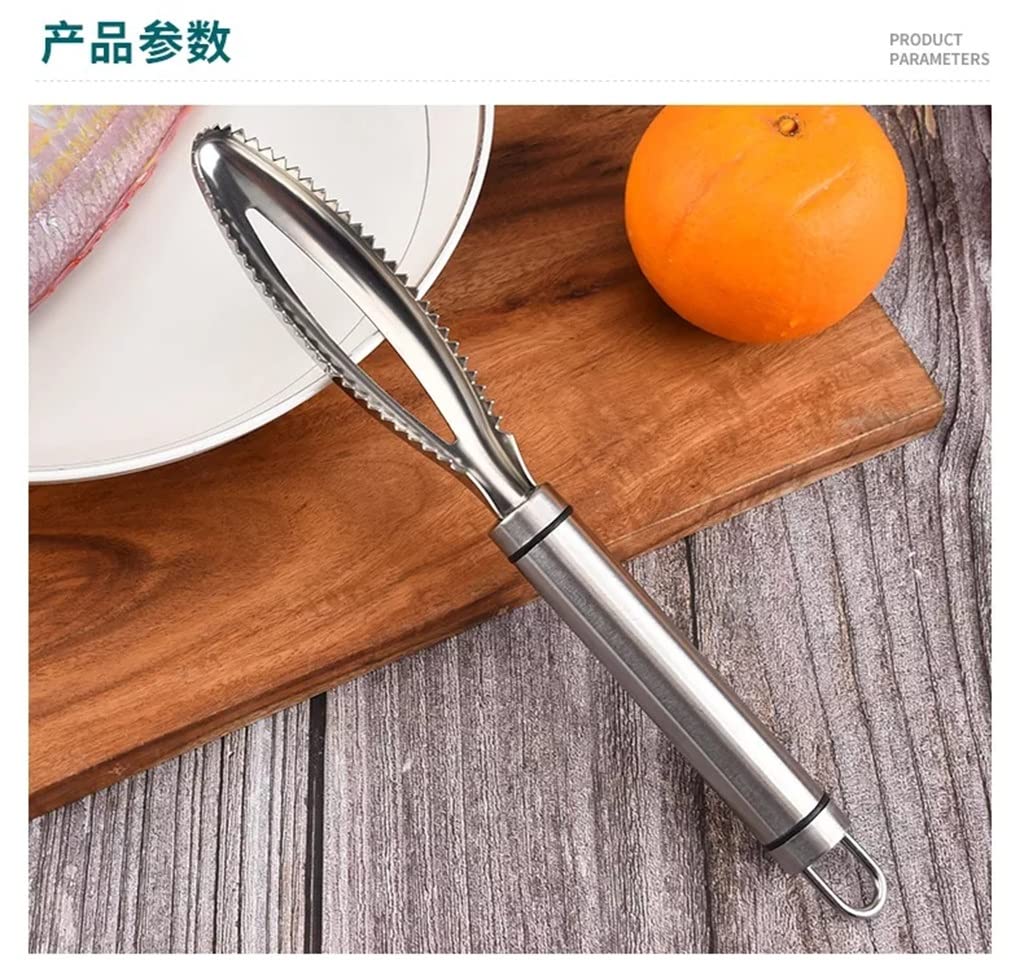 JFDBGU Escamas de Pescado de Cocina, ralladores for raspar, eliminación rápida, pelador de Limpieza de Pescado, raspador, Pinzas for Huesos de Pescado, Herramienta