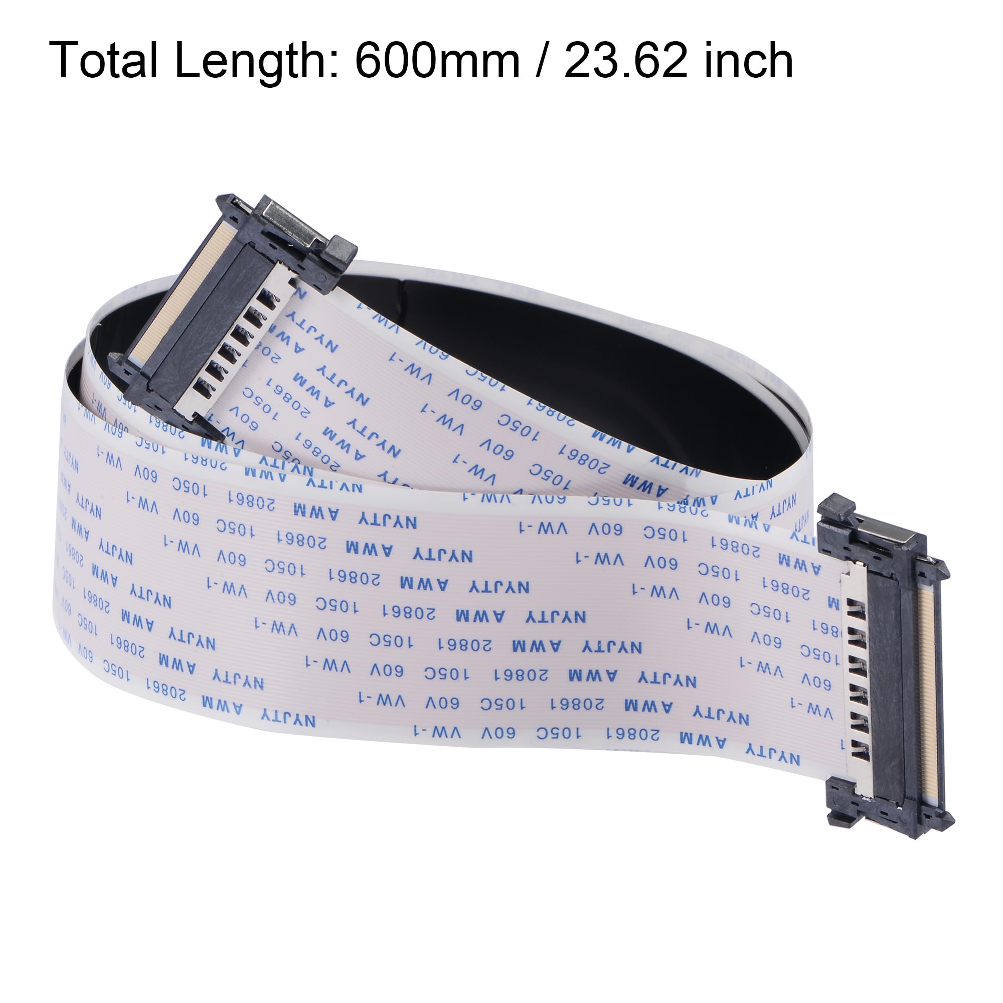 sourcing map FFC FPC-Kabel 0,5 mm Pitch 51 Pin 600 mm flexibles Flachbandkabel für LCD-Bildschirm DVD Player Audiosysteme Computermodul sourcing map FFC FPC-Kabel 0,5 mm Pitch 51 Pin 600 mm flexibles Flachbandkabel für LCD-Bildschirm DVD Player Audiosysteme Computermodul