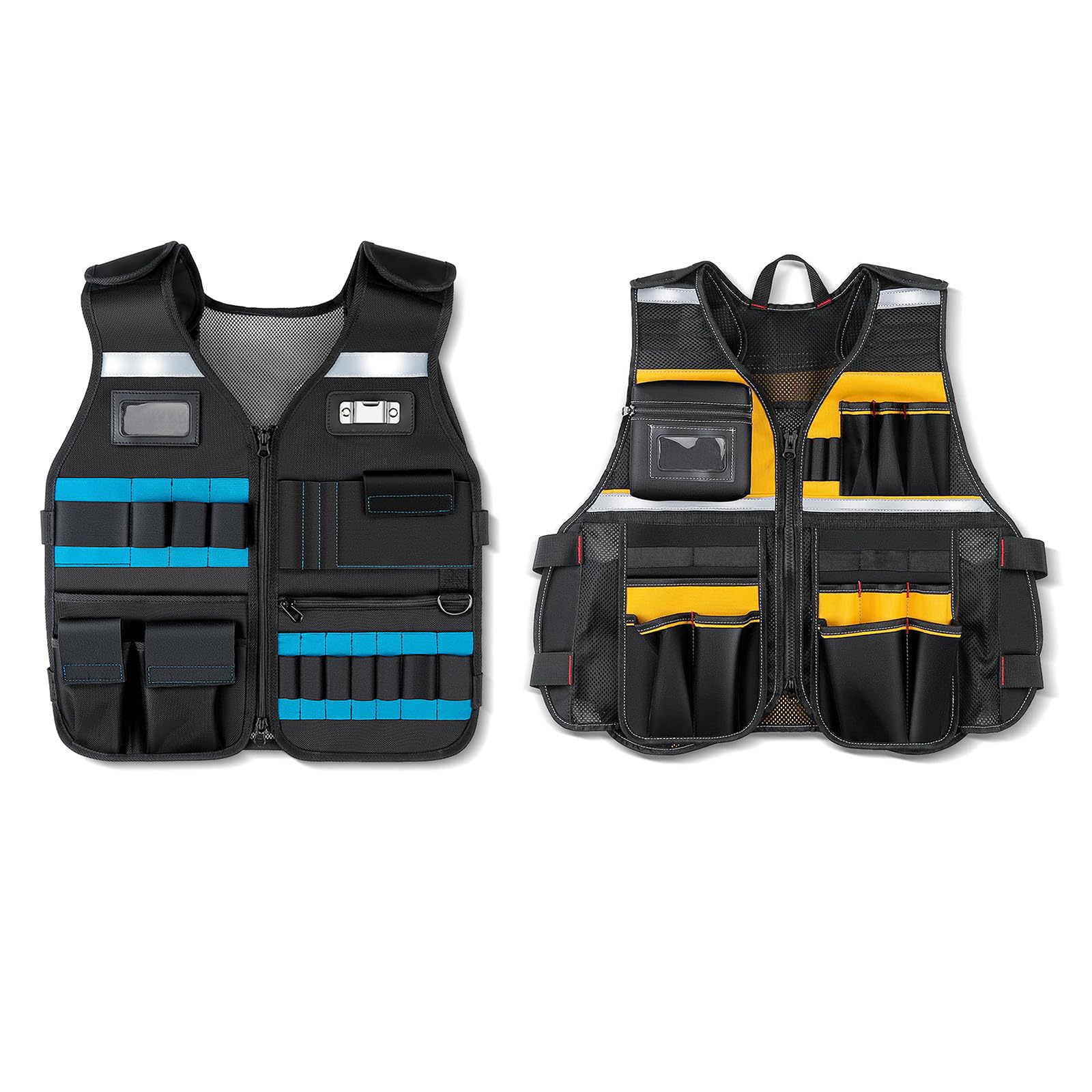 Chaleco de trabajo, ropa de trabajo, organización de herramientas, con suficiente espacio de almacenamiento, diseños transpirables para electricistas profesionales y aficionados al bricolaje