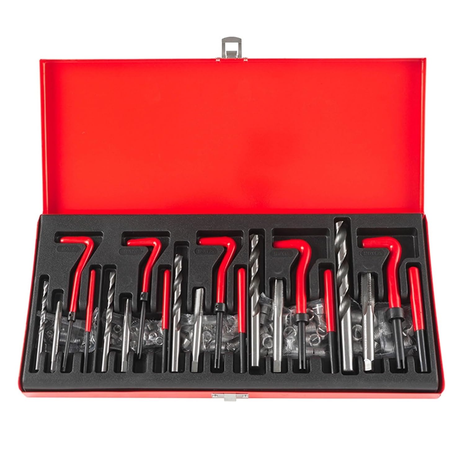 Spiral Repair Tool Tap Drill Bit Set, Hand Self-Tapping Screwdriver Tapping All-in-One Wire Sleeve Repairer 131pcs