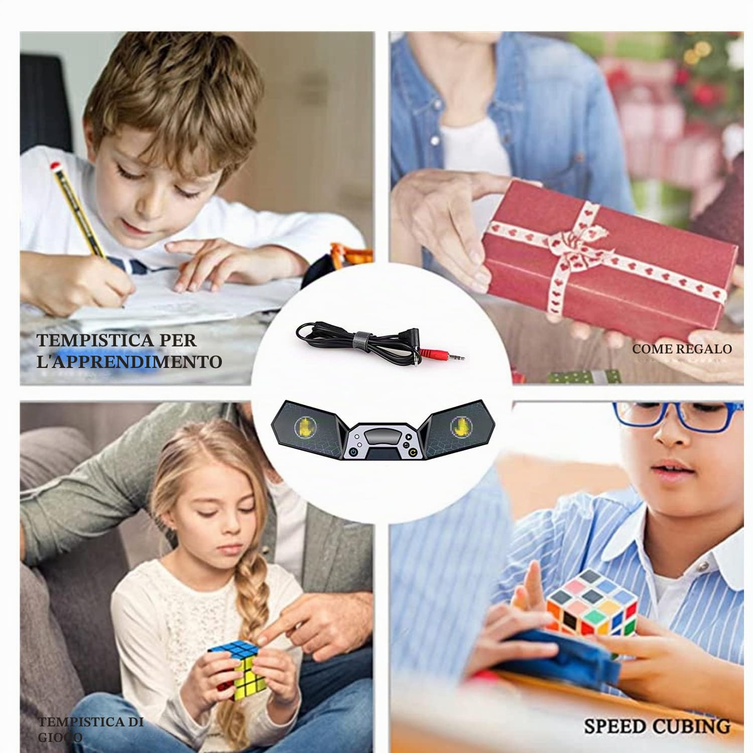 Timer di velocità, controllo tattile professionale con display, calcolo automatico per competizioni, regalo educativo per bambini