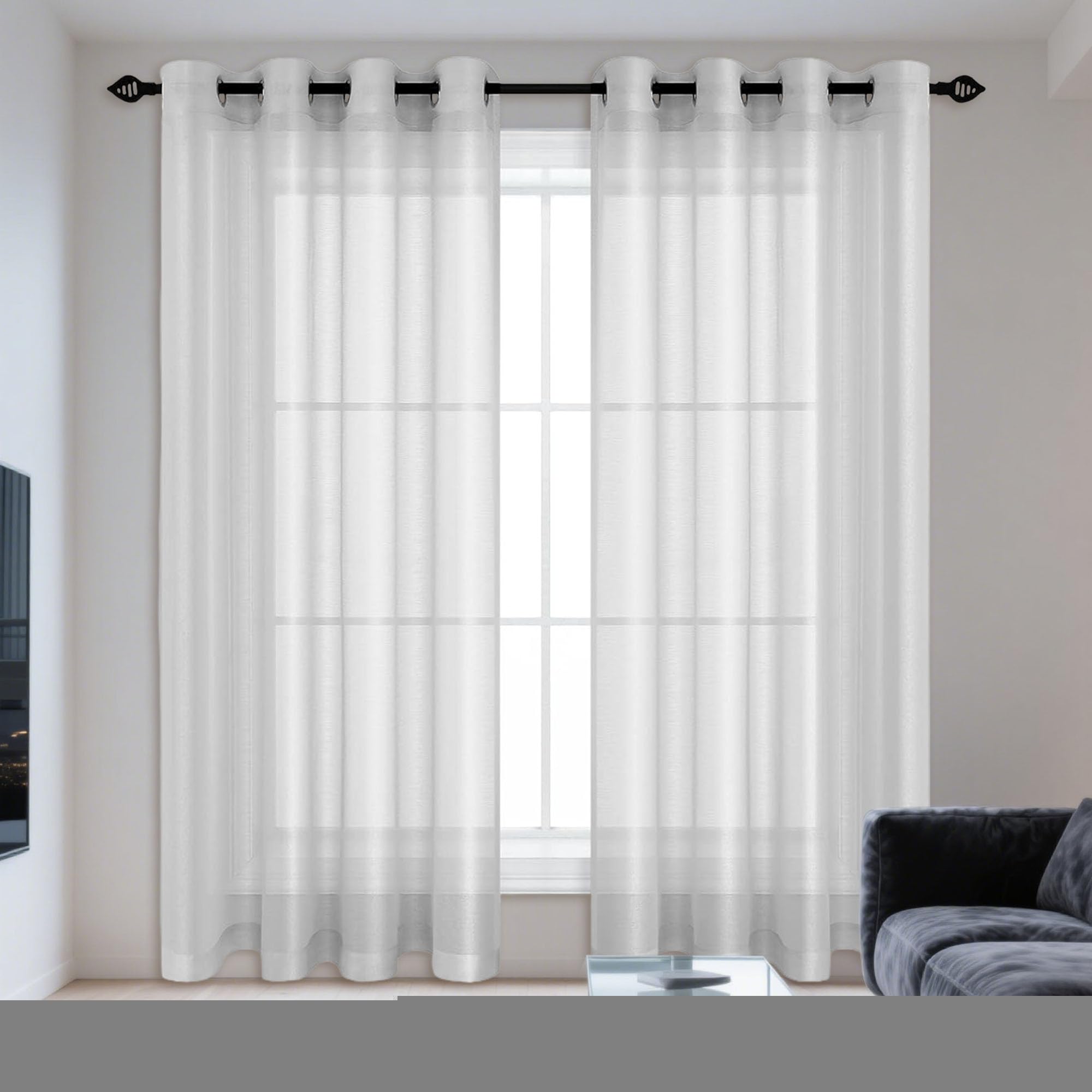 Rideaux transparents design moderne pour protéger votre intimité sans perdre de clarté
