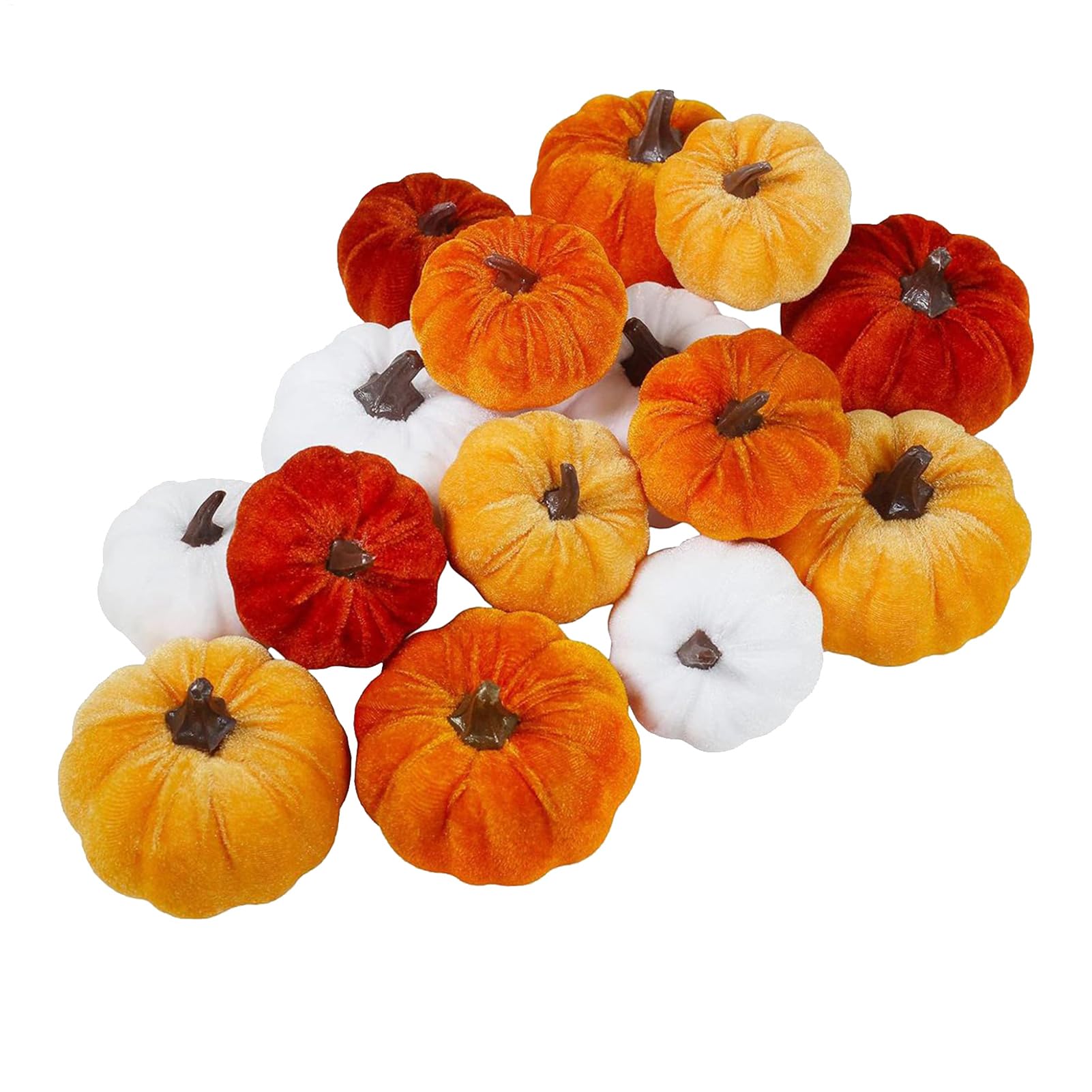 Décorations citrouilles velours automne réutilisables pour éviter le gaspillage d'Halloween