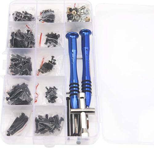 Miniatura 6 de Kit de herramientas RC de 298 piezas M2 M2.5 M3, tornillos de fijación de tornillo, llave hexagonal, kit de reparación compatible con 112 WLtoys
