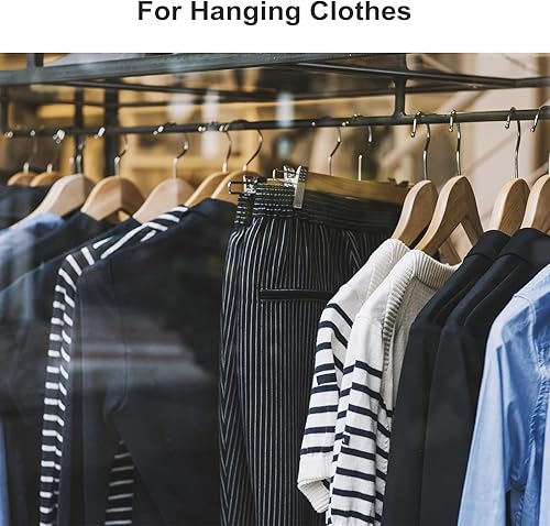 Miniatura 8 de uxcell Ganchos colgantes en S, colgador de acero extra largo de 8 pulgadas (7.874 in), usos en interiores y exteriores para jardín, baño, armario,