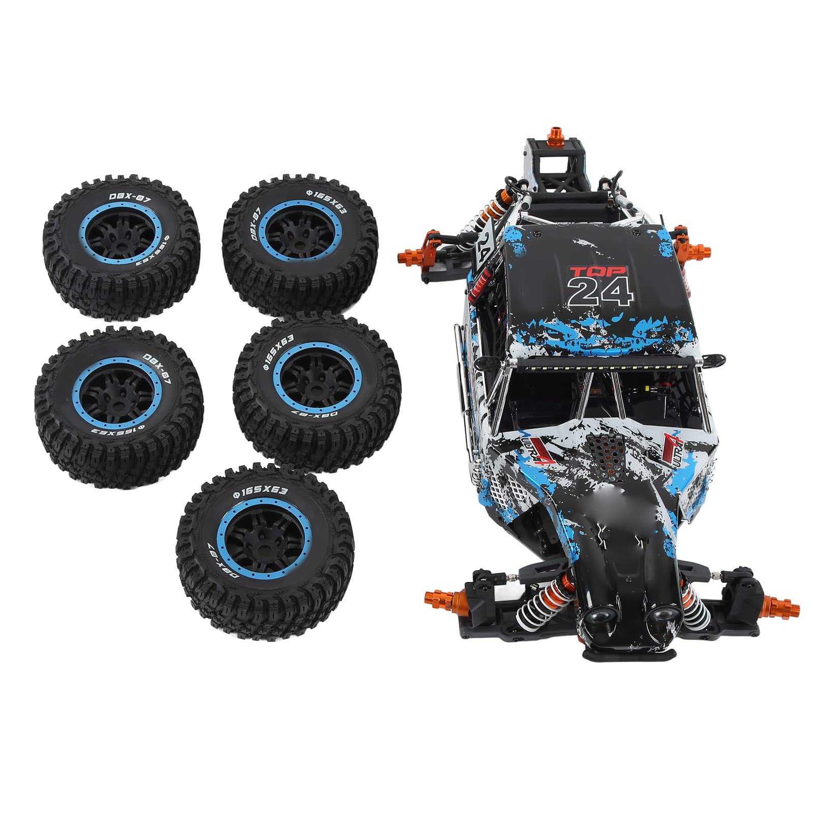 4WD RC Symulacja Elektryczny Samochód terenowy Silny Uchwyt Skala 1/7 High Speed Off-Road Truck Model