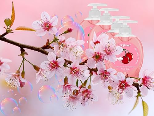 Miniatura 7 de Jabón de manos Cherry Blossom  Bolsa con aroma de flor de cerezo de edición limitada SS  Bomba de jabón líquido de manos rosa de temporada de 7.5